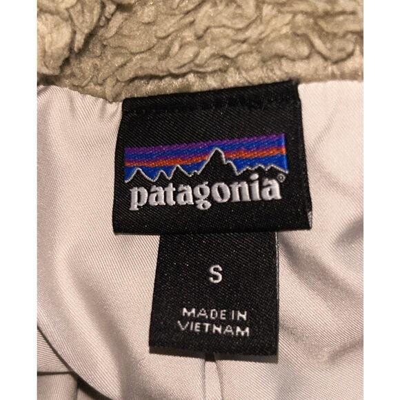 Patagonia Los Gatos Fleece Tan & White Women's Small - Picture 6 of 7